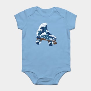 The Great Wave Skate Baby Bodysuit